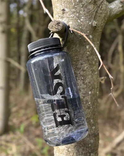 Elsk - Nalgene 1L Wide Mouth Bottle - Smoke Grey/ Black